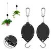 Plant Pulley for Hanging Plants Heavy Duty Plant Hanger Stainless Steel Rope Retractable Hanger Adjustable Pulley Hook for Garden Baskets Bird Feeders