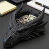 Подставка-лоток в виде головы дракона, 3D-печать, готический органайзер для стола, держатель для ключей, украшений на стол для прихожей, домашнего офиса, спальни, туалетного столика