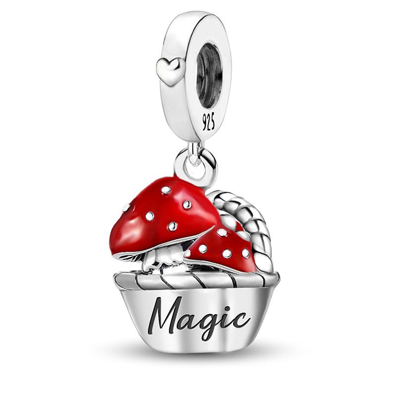 Медно-розовый торт вишня ананас клубника вишня подвеска шар подходит для браслетов DIY женские украшения