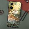 Vintage Trout Fishing Case For Realme 15 Pro GT7 GT6 C65 C67 C61 C53 C55 C51 C35 C63 C71 C75 11 12 13 14 Pro Plus