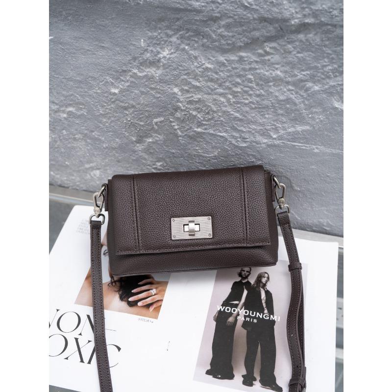 Кожаная сумка через плечо, модная универсальная сумка High Sense Diagonal Small Square Bag, женская сумка