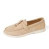 2024 Autumn Casual Flat Shoes for Women Platform Suede Loafers Female Comfortable Soft Sole Single Shoes Ladies Walking Non Slip Shoe