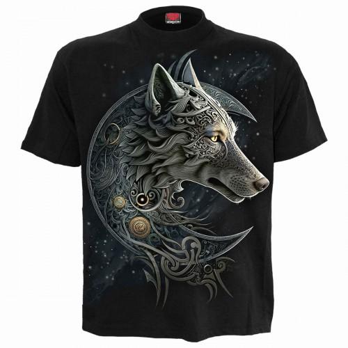 Spiral Direct Unisex Adult Celtic Wolf Back Print T-Shirt