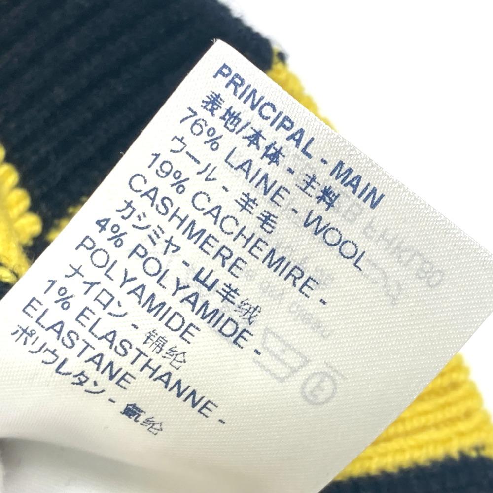 Louis Vuitton apparel checkerboard knit Long sleeve sweater Yellow x Black