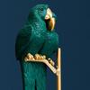 Home Deocr Tabletop Ornaments Desktop Decoration Parrot Statue Miniature Figurines Simulated Animal