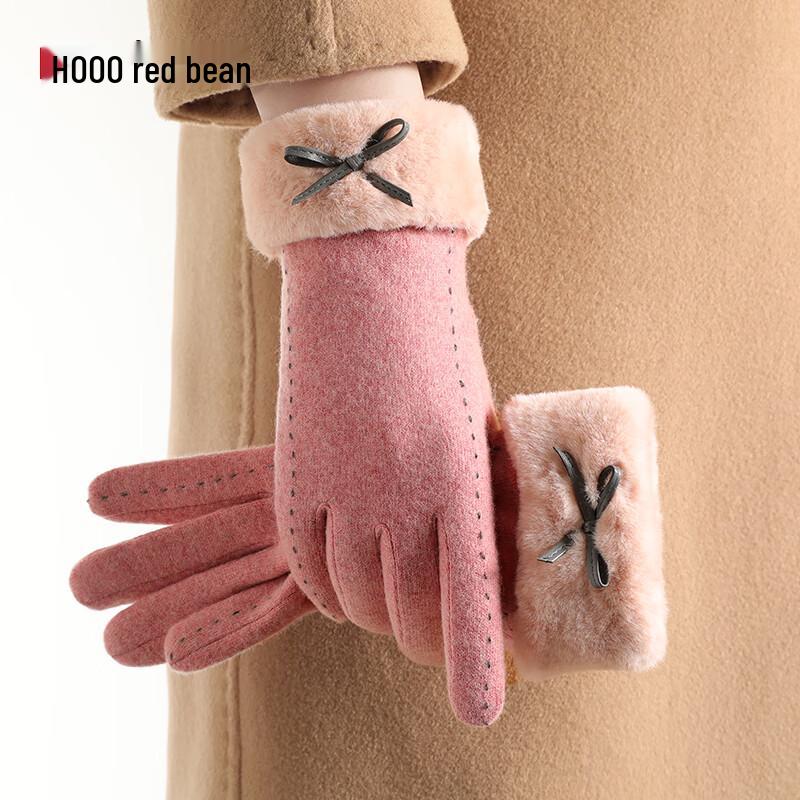 Женские зимние шерстяные перчатки Hodo с сенсорным экраном