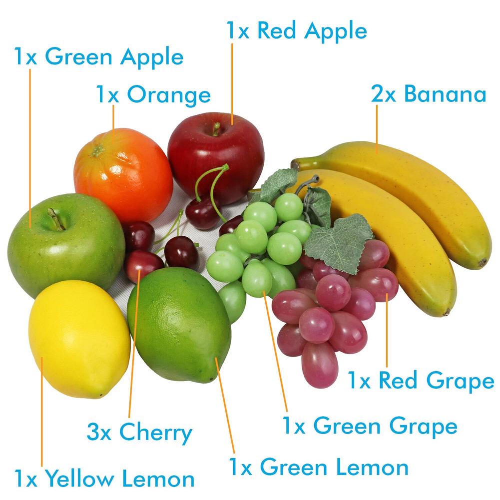 12 шт. Реалистичный набор ручной работы из искусственных фруктов и овощей для украшения вечеринки, реквизит для фотосъемки еды, аксессуары