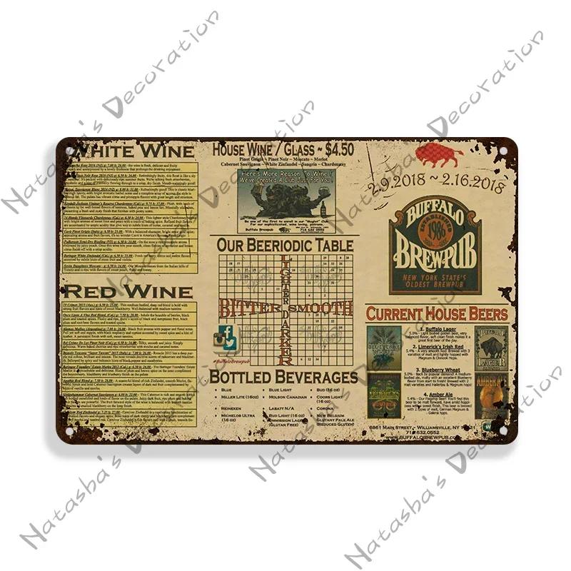 Beer Decorative Plate Bar Industrial Decoration Old Retro Poster Home Bar Cafe Club Wall Metal Plate Classic Wall Metal Signs