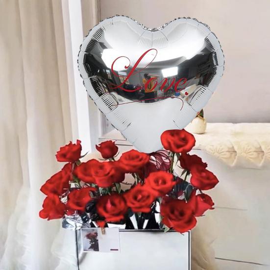 10 шт. воздушных шаров в форме сердца, 18 дюймов, алюминиевая фольга, воздушные шары в форме сердца, декор на День святого Валентина, воздушные шары для украшения свадьбы, помолвки, вечеринки