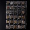 10PCS Creative Coin Collection Supplies Pages for Collectors 30-Gird Clear Coin Holder Protectors Binder Pages for Stamp Currency