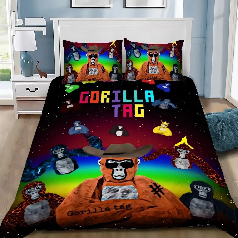Пододеяльник Игра Gorilla Tag 3D Изысканная Цифровая Печать Комплект Постельного Белья Одеяло Кровать Молодежь Домашний Декор Дети Мальчики Подарок