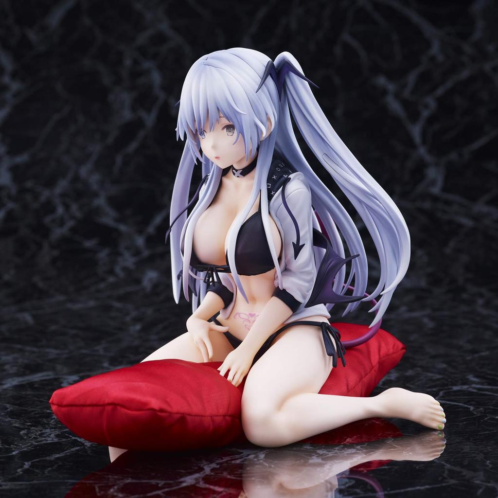 Восемнадцать иллюстраций из ПВХ, АБС, окрашенная готовая фигурка "Девушка-дьявол" без масштаба и