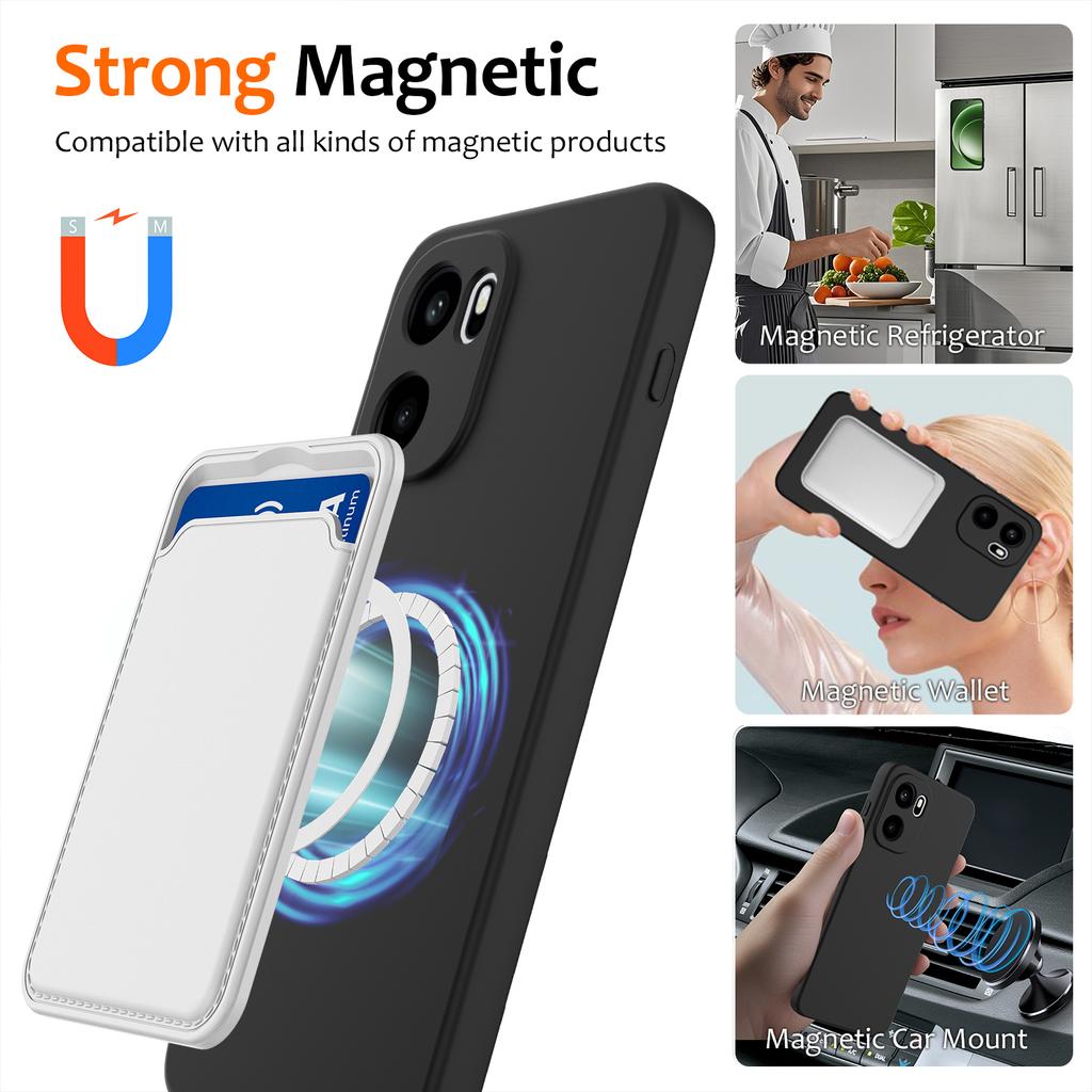 For OnePlus Ace 6 5G/OnePlus Ace 6T 5G/OnePlus 15R 5G Magnetic Case Anti-Drop Liquid Silicone Phone Cover