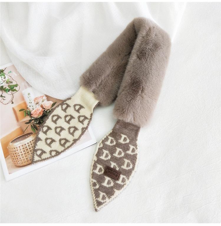 Новый шарф женский прекрасный осенне-зимний открытый теплый холодостойкий шарф защита шеи шерстяной воротник