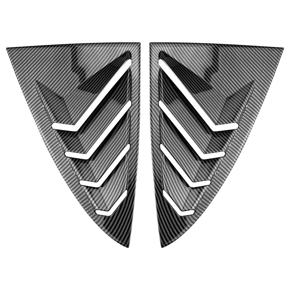 2Pcs ABS Car Rear Window Shutters Blinds Window Shade Trim Sticker for Tesla Model 3 Model3 2016 - 2025 Styling Accessories