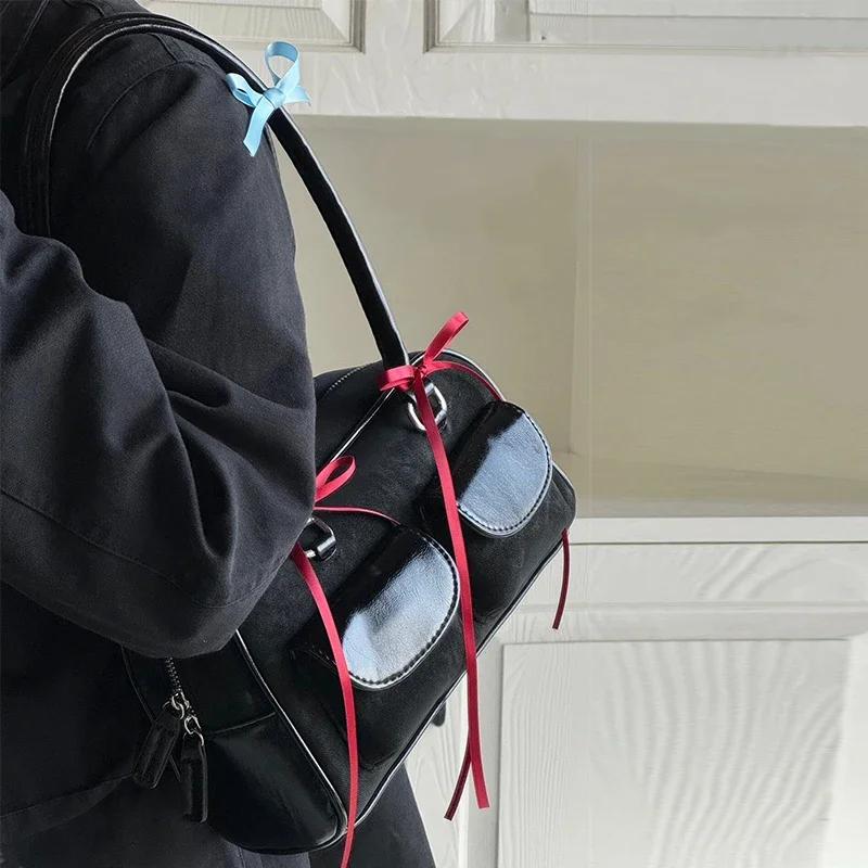 Небольшие сумки из искусственной кожи с двойными карманами для женщин, женские сумки через плечо, женские сумки и кошельки большой емкости