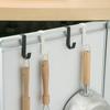 Multi-Purpose Hooks Kitchen Cabinet Door Back Hook Hanging Rack Clothes Storage Hook