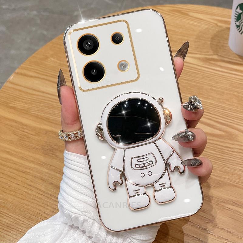 Чехол-подставка Note13 Astronaut с покрытием для Xiaomi Redmi Note 13 Pro 4g 5g 13pro Plus 12 12s 11 11s 10, силиконовый чехол-подставка 13c