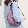Waterproof Women Fanny Pack Large Capacity Outdoor Waist Bag Zipper Embroidery Bumbag  Jogging