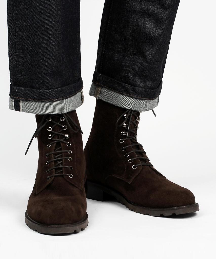 Custommood Tricker Suede Worker Boots (Choco)