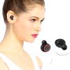 TWS Mini Bluetooth Wireless Headphone Magnetic Charging Binaural Call Sports EarphoneBlack