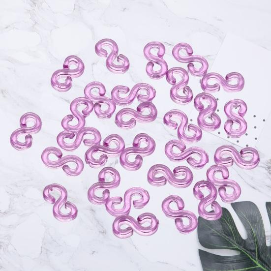 Радужные аксессуары, 500 шт./компл., эластичные резинки, ювелирные изделия «сделай сам», S-образные пряжки для надежно сплетенных браслетов