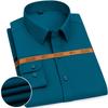 Solid Color Thin Breathable Men Long Sleeve Shirt Classic Slim Fit Business Formal Social Casual Basic Daily Wear Brand Top