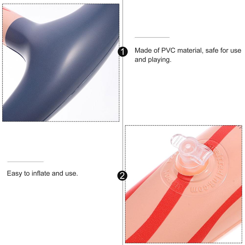 4 Pcs Kids Party Inflatable Pickaxe Toys Blowing Up Tool Halloween Birthday Costume Cosplay Accessories Pvc Interactive Family