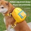 Waterproof Pet Backpack For Dogs Puppy Bag With Harness Collar Outdoor Travel Dog Snacks Backpack French Bulldog Dog Accessories