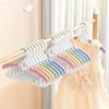 7 PCS Non-slip Baby Clothes Hanger Adjustable Storage Hangers Cute Kids Clothes Organizer Closet Children Baby Coats Rack