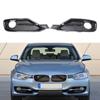 Black Left Right Front Hood Fog Light Lower Grill Grille Cover For 3 Series F30 F31 2011-2018