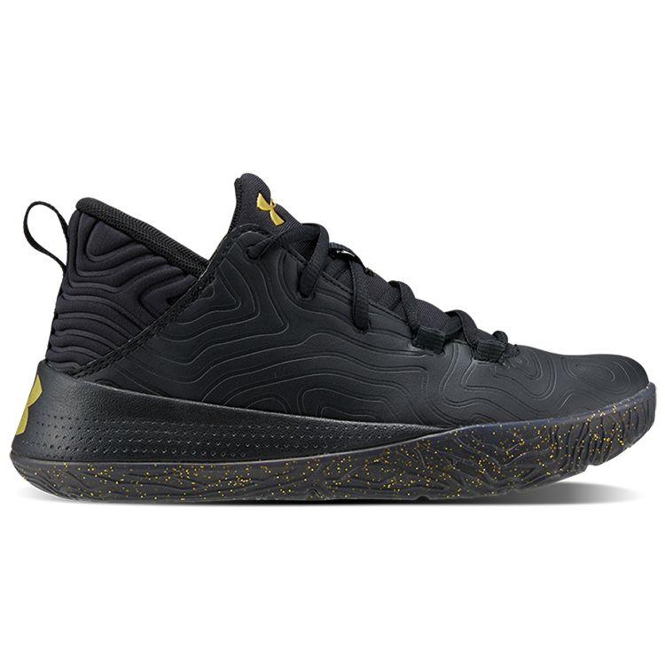 Under Armour Escalate Syn Низкие Баскетбольные Кроссовки Детские Кроссовки Черные 3022314-001