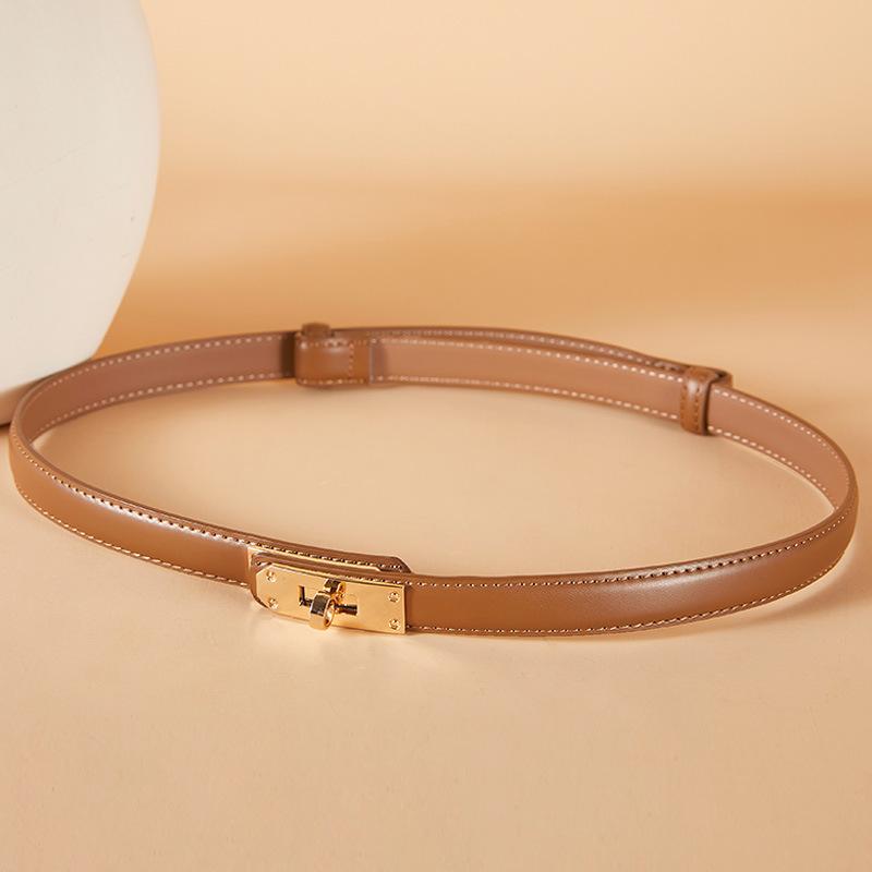 Женский выдвижной ремень из натуральной кожи, регулируемый пояс из воловьей кожи на талии, аксессуары для одежды, женский ремень с пряжками