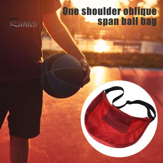 Спортивная сумка-сетка для мячей, сумка для баскетбола через плечо, регулируемые сумки для командных мячей для баскетбола, футбола, волейбола, плавательного снаряжения