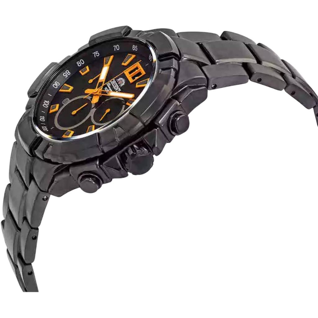 Orient Мужские часы Enterprise Chronograph с черным циферблатом FTV00006B