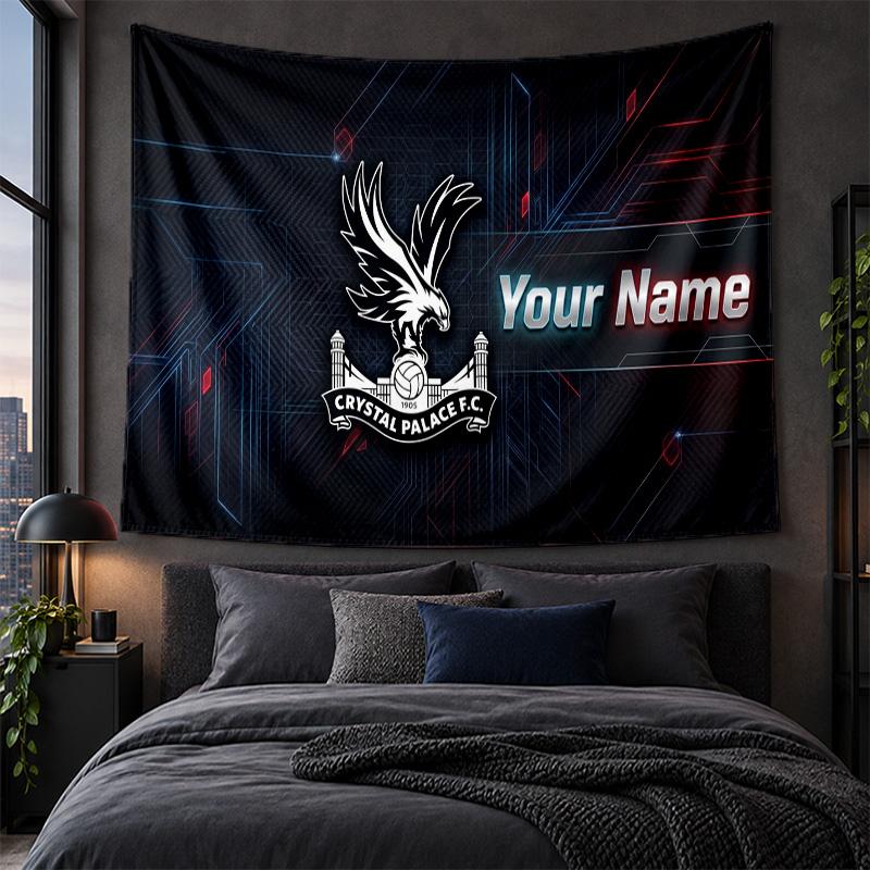 Personalized Tapestry Wall Hanging Crystal Palace Pattern Art Background Cloth
