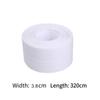 3,2 м ПВХ, уплотнительная лента для раковины, самоклеящаяся лента, водонепроницаемая, устойчивая к плесени, наклейка на стену, лента для края раковины для ванной комнаты, кухонные аксессуары