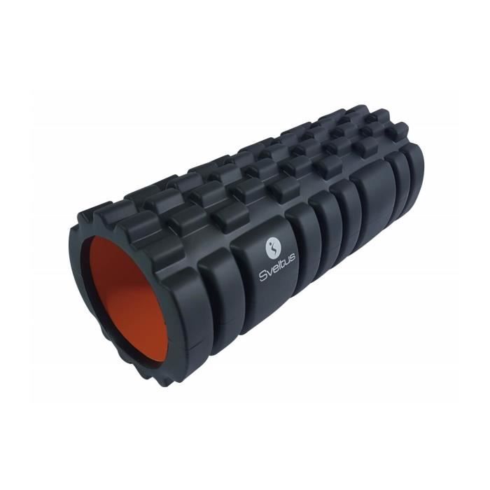 Rouleau de massage sveltus - noir - pour soulager les douleurs musculaires et améliorer la circulation sanguine