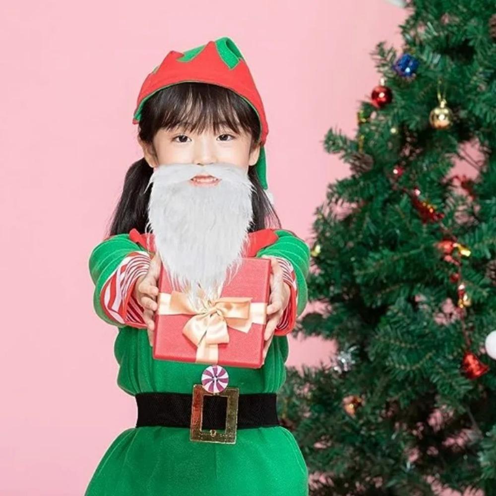 1pcs Costume Prop Santa Claus Beard Disguise Santa Santa Beard Costume Quality Simulated Beard Xmas