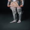 LARP Steel Protector - Fantasy Leg Armor Steel Nymph - Lady Warrior Steel Greaves - Pair - LARP Fantasy PROTE