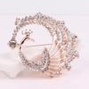 1PC Peacock Animal Corsage Banquet Decoration Women Scarf Brooch Pin Jewelry