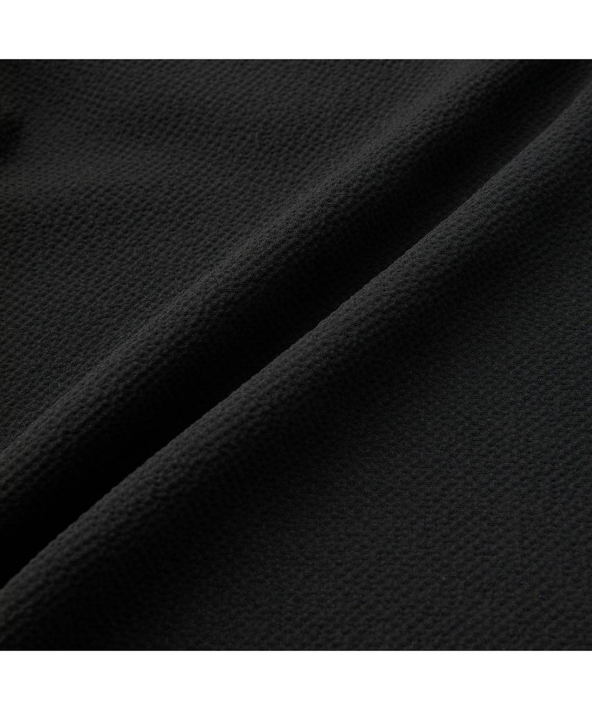 Keoseuuteommellou Black Loose Fit Seersucker Pants Cwpam26324Bkx