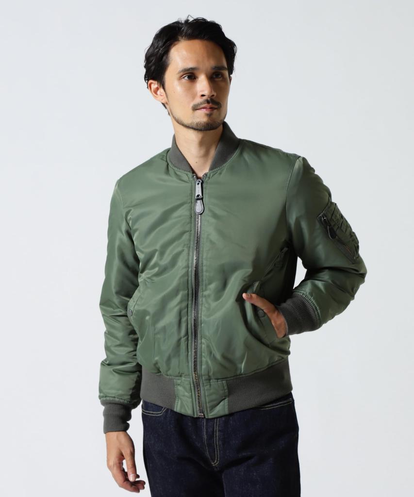 AVIREX WASHED MA-1 FLYING TIGERS Jacket Men's XL 401 Sage 783-5252012