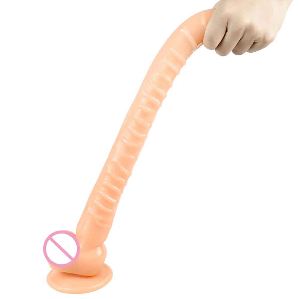 Realistic Dildo 15.7"; Dildo with Suction Cup Hands Free Play Body Safe Material and Adult Female Sex Toy Adult Dildo for