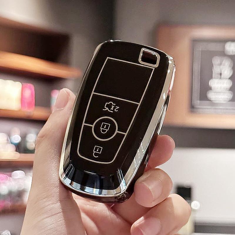 TPU Car Key Case Cover, Key Fob Cover For Ford Expedition For Mustang For Fusion For Raptor F250 F350 F450 F550 For Edge