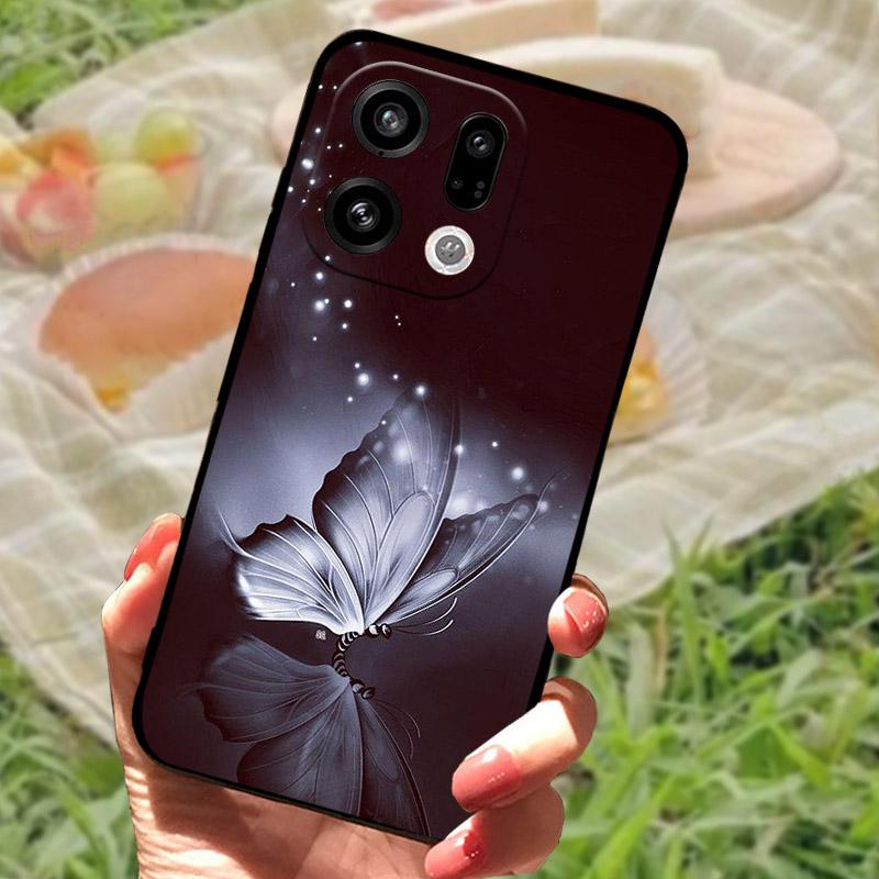 Чехол для OPPO Find X9 Pro FindX9 Силиконовый Мягкий TPU Чехол для Телефона для OPPO Find X9Pro X 9 Чехол Бампер Противоударный Funda Coque PLJ110