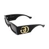 Gucci Gucci Logo Acetate Irregular Sunglasses Unisex Couple Black