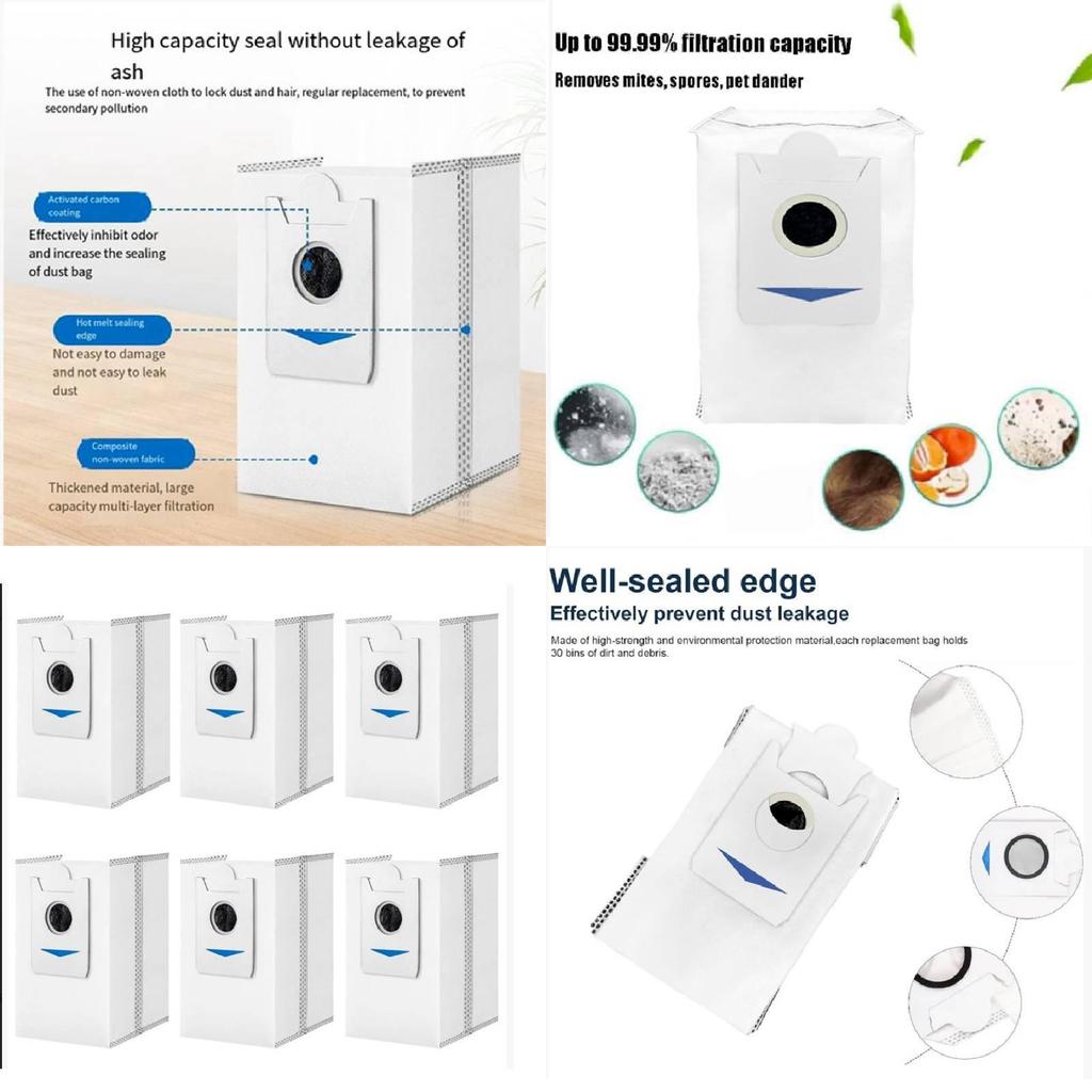 Для Ecovacs Deebot X5 Pro X5 Omni Мешки для пыли для уборки дома