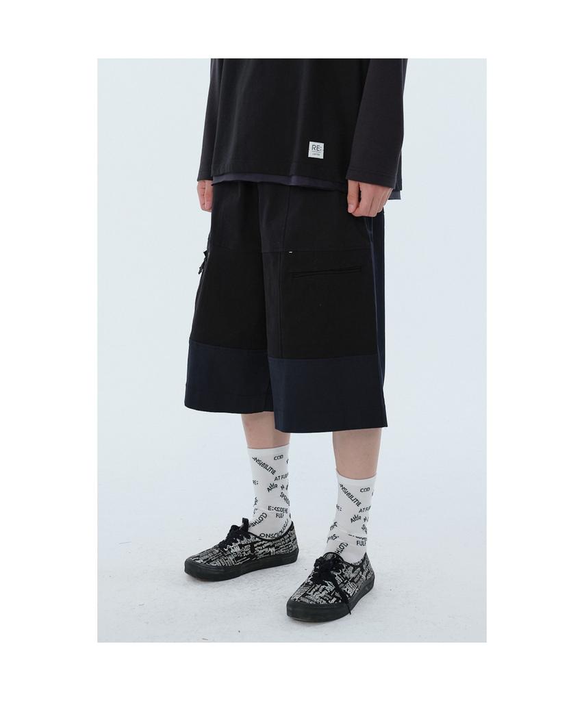 RECODE Woven Patch Midi Pants_Rkpaa24619Bkx