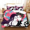 Cartoons Demon Slayer 2_3pcs Bedding Sets Duvet Cover Set With Pillowcase Twin Full Queen King Bedclothes Bed Linen Home Textile